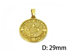 HY Wholesale Stainless Steel 316L Hot Pendant (not includ chain)-HY009P0004OL
