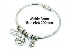 HY Wholesale Stainless Steel 316L Brand Bangle-HY55B0684PW