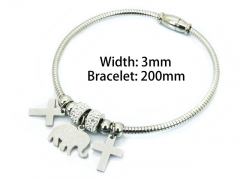 HY Wholesale Stainless Steel 316L Brand Bangle-HY55B0685PR