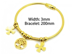 HY Wholesale Stainless Steel 316L Brand Bangle-HY55B0688HHZ