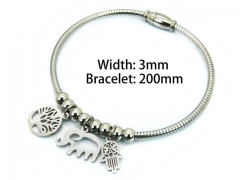 HY Wholesale Stainless Steel 316L Brand Bangle-HY55B0683PQ