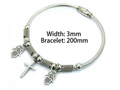 HY Wholesale Stainless Steel 316L Brand Bangle-HY55B0686PA