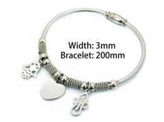 HY Wholesale Stainless Steel 316L Brand Bangle-HY55B0687PS