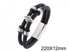 HY Wholesale Jewelry Bracelets (Leather)-HY0010B0202HOL