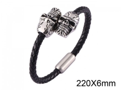 HY Wholesale Jewelry Bracelets (Leather)-HY0010B0022HOL