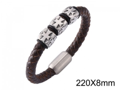 HY Wholesale Jewelry Bracelets (Leather)-HY0010B0056HOL
