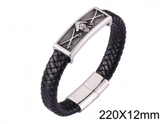HY Wholesale Jewelry Bracelets (Leather)-HY0010B0070HOL