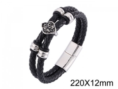 HY Wholesale Jewelry Bracelets (Leather)-HY0010B0173HOL
