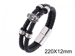 HY Wholesale Jewelry Bracelets (Leather)-HY0010B0011HOL