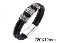 HY Wholesale Jewelry Bracelets (Leather)-HY0010B0184ILL