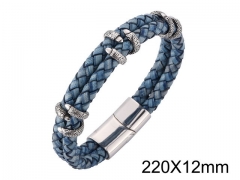 HY Wholesale Jewelry Bracelets (Leather)-HY0010B0009IME