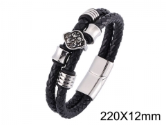 HY Wholesale Jewelry Bracelets (Leather)-HY0010B0045HPL