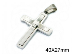 HY Wholesale Stainless Steel 316L Cross Pendant-HY09P1009NC