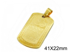HY Wholesale Stainless Steel 316L Religion Pendant-HY09P1022KD