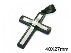 HY Wholesale Stainless Steel 316L Cross Pendant-HY09P1010OY