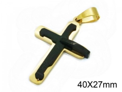 HY Wholesale Stainless Steel 316L Cross Pendant-HY09P1008HHD