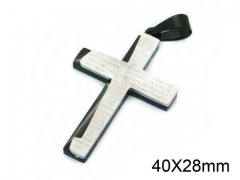 HY Wholesale Stainless Steel 316L Cross Pendant-HY09P1004PR