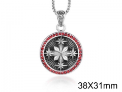 HY Wholesale Stainless steel 316L Crystal or Zircon Pendant (not includ chain)-HY0011P0134