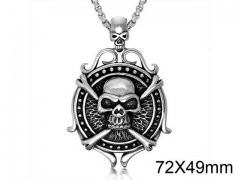 HY Wholesale Stainless steel 316L Skull Pendant (not includ chain)-HY0011P0154