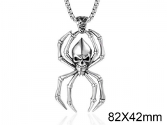 HY Wholesale Stainless steel 316L Skull Pendant (not includ chain)-HY0011P0050