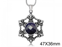 HY Wholesale Stainless steel 316L Crystal or Zircon Pendant (not includ chain)-HY0011P0030