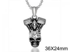 HY Wholesale Stainless steel 316L Skull Pendant (not includ chain)-HY0011P0024
