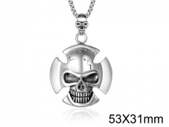 HY Wholesale Stainless steel 316L Skull Pendant (not includ chain)-HY0011P0086