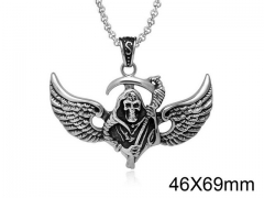 HY Wholesale Stainless steel 316L Skull Pendant (not includ chain)-HY0011P0038