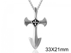 HY Wholesale Stainless Steel 316L Hot Cross Pendant (not includ chain)-HY0011P0018