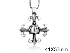 HY Wholesale Stainless Steel 316L Hot Cross Pendant (not includ chain)-HY0011P0049