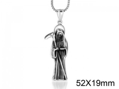 HY Wholesale Stainless steel 316L Skull Pendant (not includ chain)-HY0011P0143
