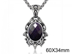 HY Wholesale Stainless steel 316L Crystal or Zircon Pendant (not includ chain)-HY0011P0037