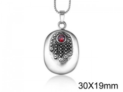 HY Wholesale Stainless steel 316L Crystal or Zircon Pendant (not includ chain)-HY0011P0027