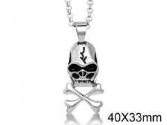 HY Wholesale Stainless steel 316L Skull Pendant (not includ chain)-HY0011P0102