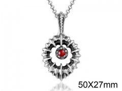 HY Wholesale Stainless steel 316L Crystal or Zircon Pendant (not includ chain)-HY0011P0151