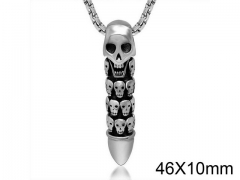 HY Wholesale Stainless steel 316L Skull Pendant (not includ chain)-HY0011P0043