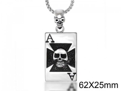 HY Wholesale Stainless steel 316L Skull Pendant (not includ chain)-HY0011P0057