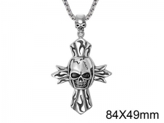 HY Wholesale Stainless steel 316L Skull Pendant (not includ chain)-HY0011P0077