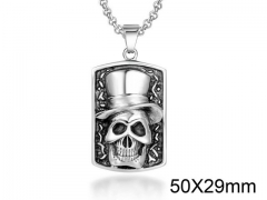 HY Wholesale Stainless steel 316L Skull Pendant (not includ chain)-HY0011P0080