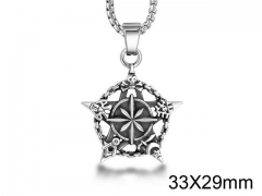HY Wholesale Stainless steel 316L Skull Pendant (not includ chain)-HY0011P0180