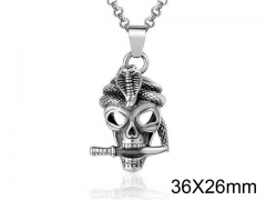 HY Wholesale Stainless steel 316L Skull Pendant (not includ chain)-HY0011P0095
