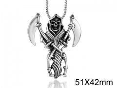 HY Wholesale Stainless steel 316L Skull Pendant (not includ chain)-HY0011P0076