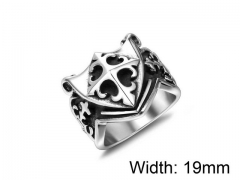 HY Wholesale Titanium Steel Popular Casting Rings-HY0011R032