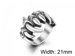 HY Wholesale Titanium Steel Popular Casting Rings-HY0011R027