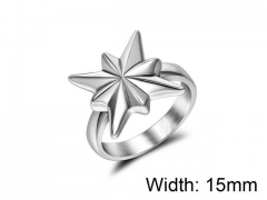 HY Wholesale Titanium Steel Popular Casting Rings-HY0011R015
