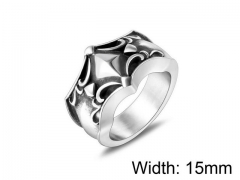 HY Wholesale Titanium Steel Popular Casting Rings-HY0011R097