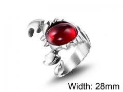 HY Wholesale Titanium Steel CZ/Stone Rings-HY0011R011