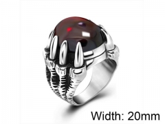 HY Wholesale Titanium Steel CZ/Stone Rings-HY0011R167