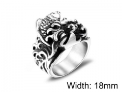 HY Wholesale Titanium Steel Popular Casting Rings-HY0011R083