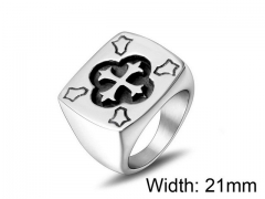 HY Wholesale Titanium Steel Popular Casting Rings-HY0011R099